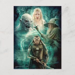 ELROND™、Azog、Galadriel、およびGandalfグラフィック ポストカード