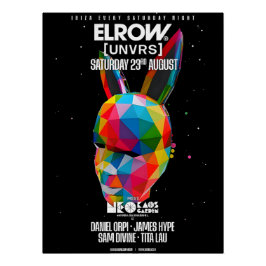 Elrow Ibiza 2025 - [UNVRS] Poster ポスター
