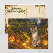 Elsa Halloween-Grußpostkarte🎃🐱 ポストカード (正面/裏面)