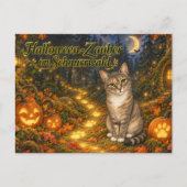 Elsa Halloween-Grußpostkarte🎃🐱 ポストカード (正面)