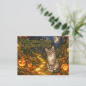 Elsa Halloween-Grußpostkarte🎃🐱 ポストカード (スタンド正面)