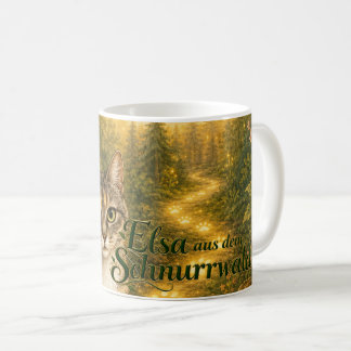 Elsa Schnurrwald – Magische Leuchtpfoten Tasse 🐱 コーヒーマグカップ