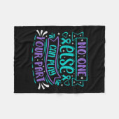 Else Can Play Your Part  フリースブランケット (正面(横))