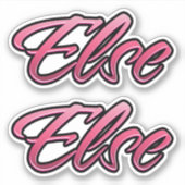 Else faded pink Aufkleber Sticker Stickerset シール (正面)