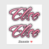 Else faded pink Aufkleber Sticker Stickerset シール (シート)