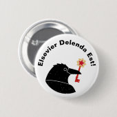 Elsevier抗議ボタン 缶バッジ (正面&裏面)