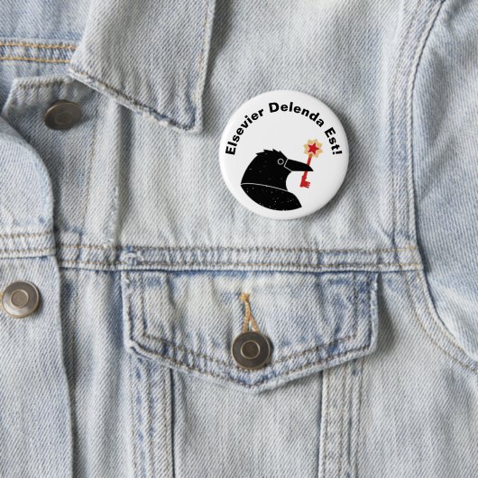 Elsevier抗議ボタン 缶バッジ (インサイチュ)