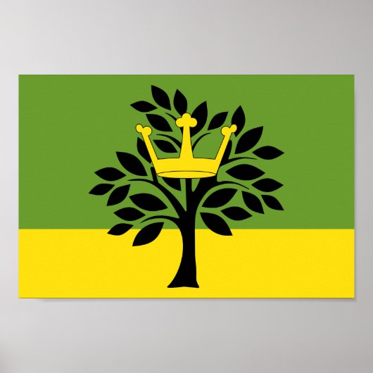 Elstree and Borehamwood flag ポスター (正面)