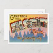 Elsworth, Maine Vintage Travelからの挨拶 ポストカード (正面/裏面)