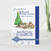 Elveの姉妹および義理の兄弟のクリスマスカード シーズンカード (正面)