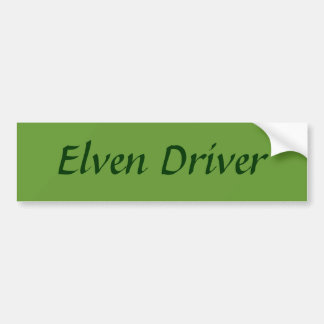 Elvenの運転者 バンパーステッカー