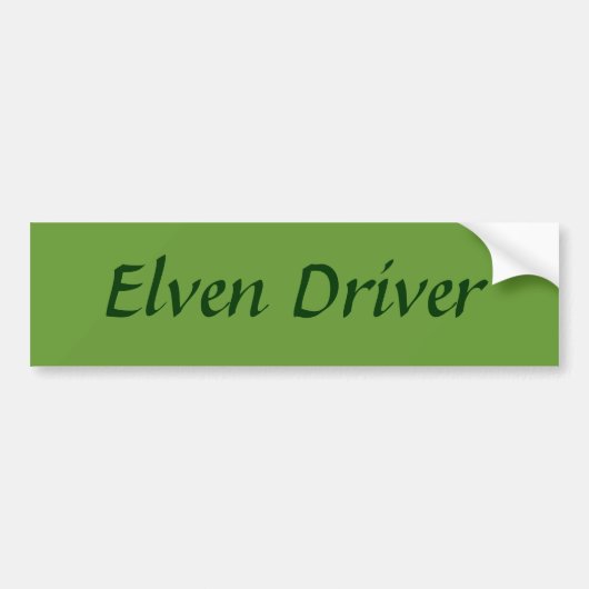 Elvenの運転者 バンパーステッカー (正面)