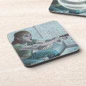 Elvenビデオゲーマーファンタジープラスチック飲み物用コースター コースター (左側)