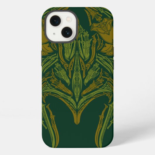 Elven武器ヘルメットアイコン iPhoneケース (裏面)