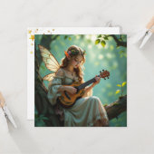  Elven Fairy Playing Ukulele in Enchanted Forest カード (正面/裏面インサイチュ)