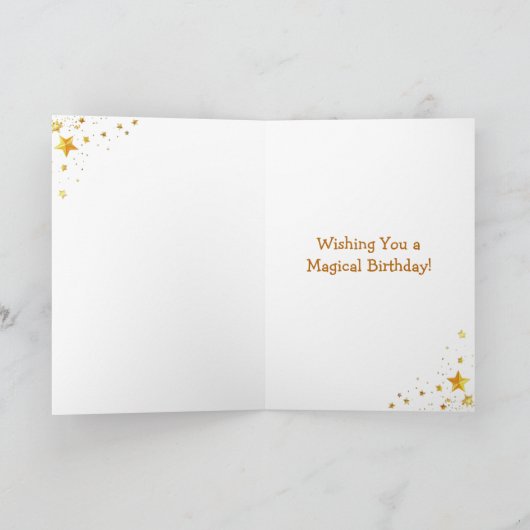 Elven Fairy with Clarinet | Magical Birthday カード (内部)