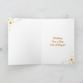 Elven Fairy with Ukulele | Personalized Birthday  カード (内部)