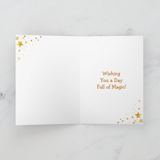 Elven Fairy with Ukulele | Thinking About You カード (内部)