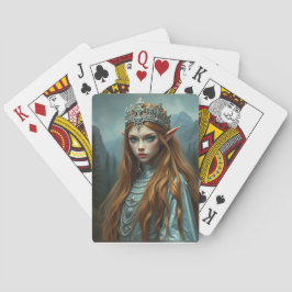 Elven Queen of the Veil – Fantasy Portrait トランプ