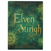 Elven Stirigh – Sigils in Green クリップボード (裏面)