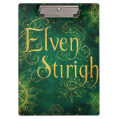 Elven Stirigh – Sigils in Green クリップボード (正面)