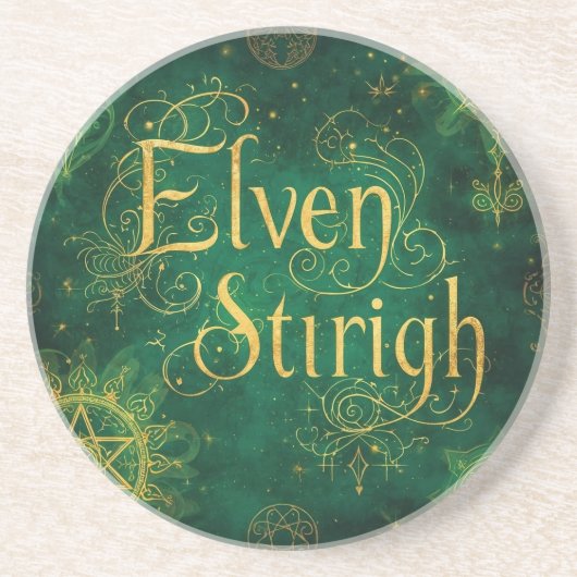 Elven Stirigh – Sigils in Green コースター (正面)