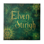 Elven Stirigh – Sigils in Green タイル (正面)