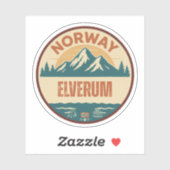 Elverum, Norge Norway シール (シート)