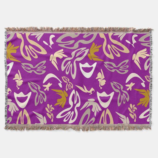 Elves, Butterflies and Masks 6 スローブランケット (正面)