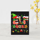 Elves Family Christmas Matching Pajamas Xmas Elf S カード (黄色い花)