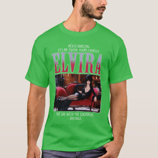 Elvira Mistress of the Dark Enormous Ratings Horro Tシャツ