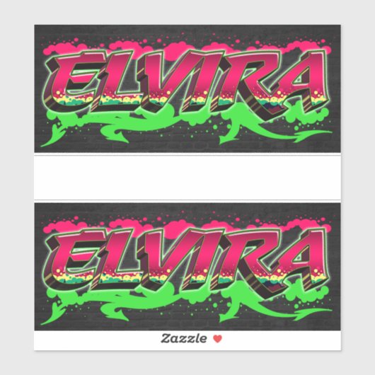 Elvira Vorname Name Graffiti Aufkleber Sticker シール (シート)