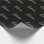 Elvira white gold Handwriting Geschenkpapier ラッピングペーパー (角)