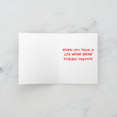 Elvisのクリスマス シーズンカード (内部)