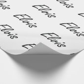 Elvisの芸術的な一流のデザイン ラッピングペーパー (角)