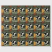 ELVISの青いローンの&tanアメリカン・コッカー・スパニエルの子犬 ラッピングペーパー (フラット)