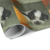 ELVISの青いローンの&tanアメリカン・コッカー・スパニエルの子犬 ラッピングペーパー (ロールコーナー)