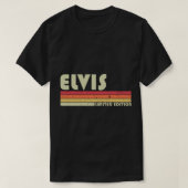 ELVISギフト名パーソナライズされたおもしろいレトロヴィンテージB Tシャツ (デザイン正面)
