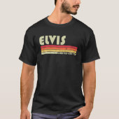 ELVISギフト名パーソナライズされたおもしろいレトロヴィンテージB Tシャツ (正面)