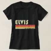 ELVISギフト名パーソナライズされたおもしろいレトロヴィンテージB Tシャツ (デザイン正面)