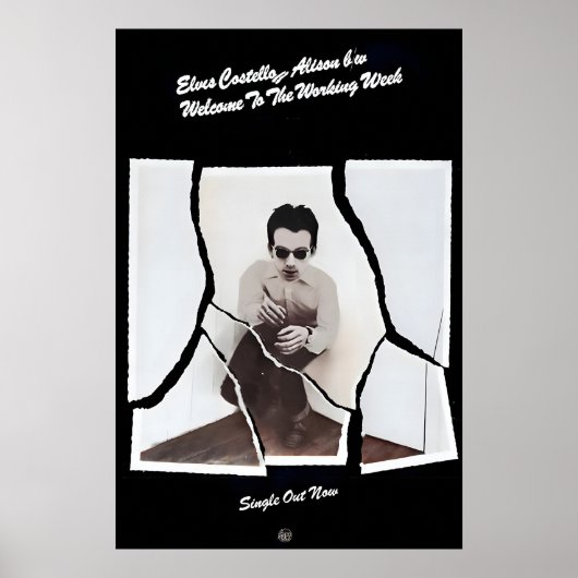 Elvis Costello 1977 Promo Poster Print 1 ポスター (正面)