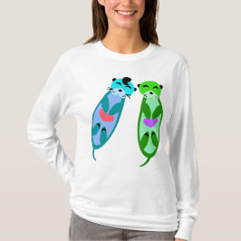 Elvis Otter & Friendとハート#2 Tシャツ