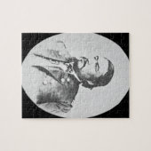 ElyサミュエルParkerの(1828-95年の)セネカ人の責任者およびFeder ジグソーパズル (横)