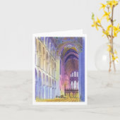 Ely Cathedral, England カード (黄色い花)