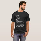ELY GIRL NV NEVADAシティーおもしろいホームルーツギフト Tシャツ (正面フル)
