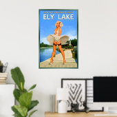 Ely Lake Minnesota New Marilyn Monroe Travel ポスター (ホームオフィス)