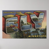 Ely, MinnesotaLarge Letter ScenesEly, MN ポスター (正面)