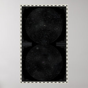Elydenの星座の図表 ポスター