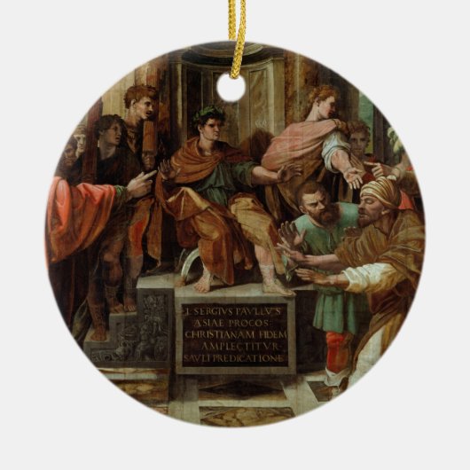 Elymas (Sistine CHの盲目になることのための漫画 セラミックオーナメント (正面)