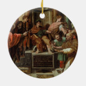 Elymas (Sistine CHの盲目になることのための漫画 セラミックオーナメント (裏面)